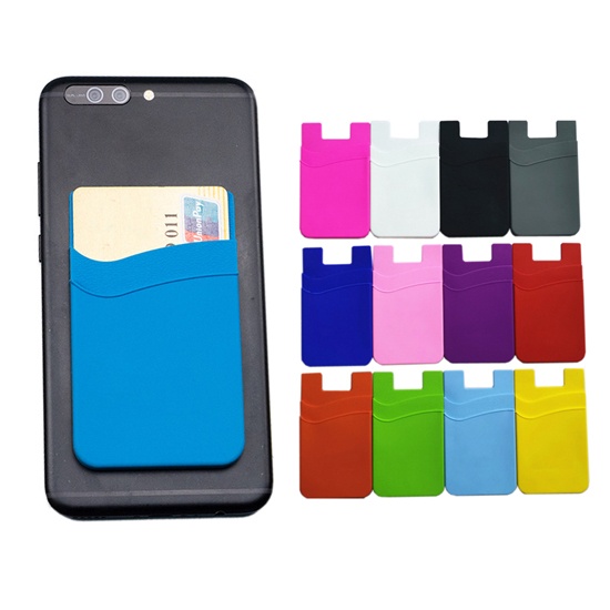Double Pocket Silicone Phone Wallet