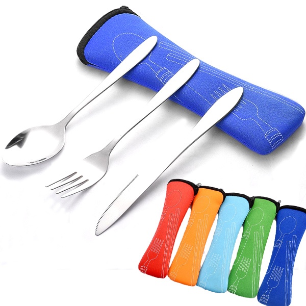 3 In 1 Travel Cutlery Set （Small Size）